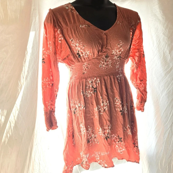 Pink Crinkle Dress EUC - Picture 1 of 8